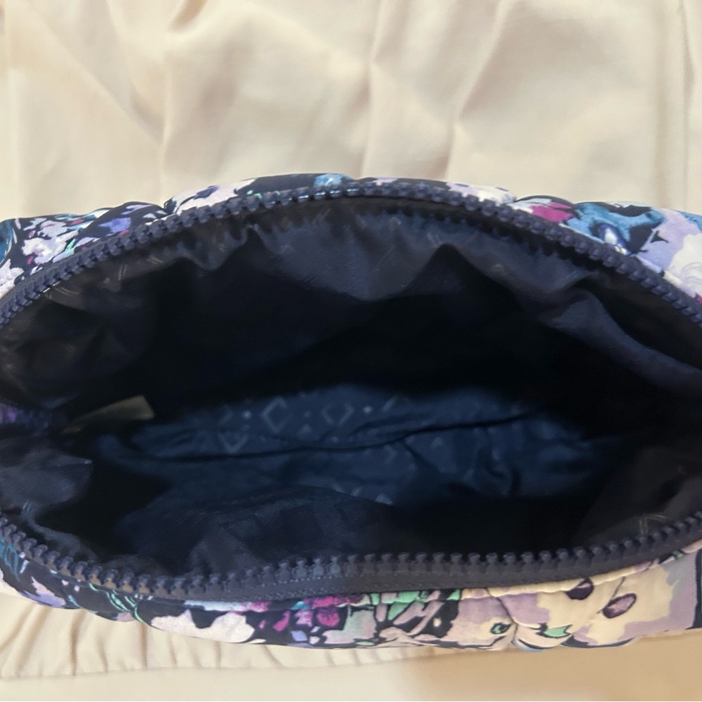 Vera Bradley Purple and Blue Cosmetic Bag Durable Fabric